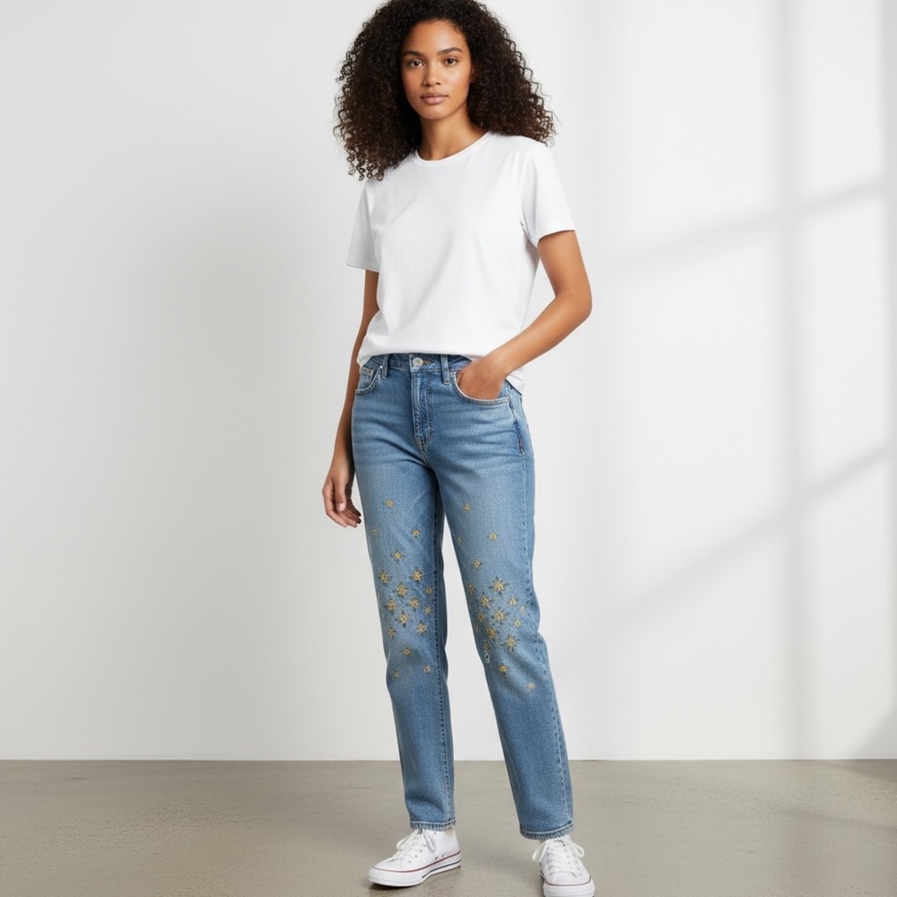 Pilcro and the Letterpress Slim Boyfriend Jeans
size 29